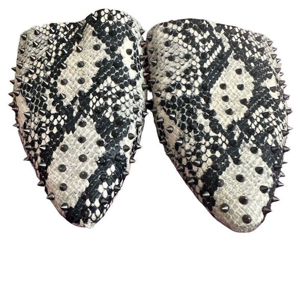 Steve Madden snake leather studded mules - Picture 4 of 5
